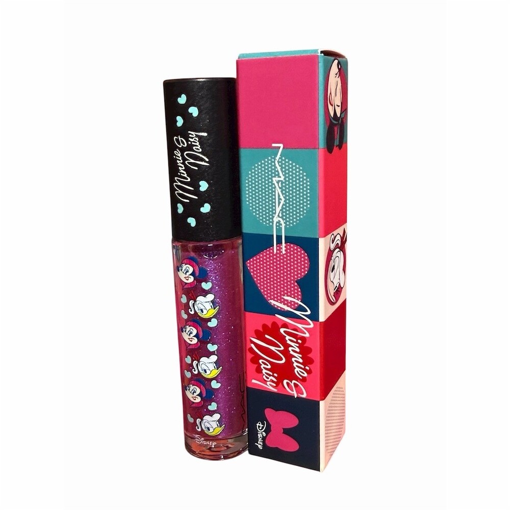 MAC Disney Minnie & Daisy Lipglass Lip Gloss in Pink Polka Dots LIMITED EDITION - Picture 14 of 16